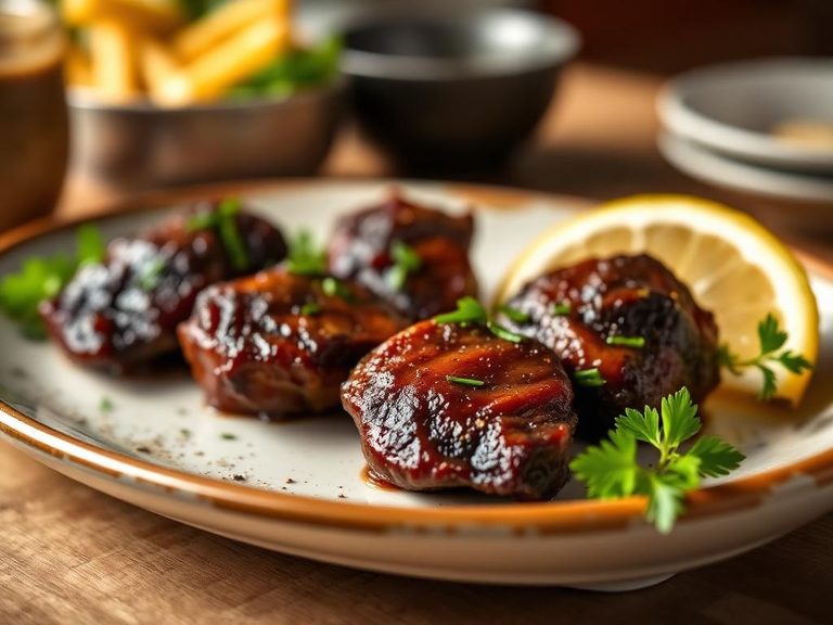 Pan-seared liver appetizers