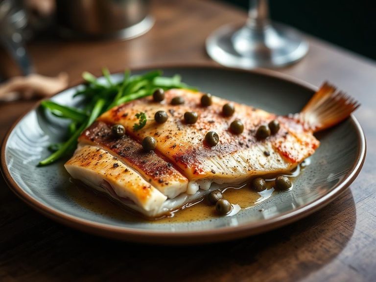 Pan-Seared Mullet with Capers