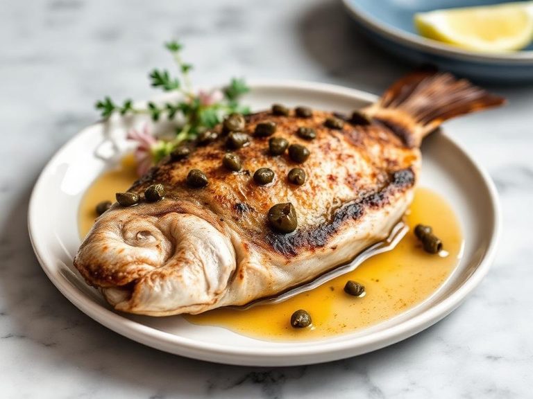 Pan-Seared Porgy with Capers and Brown Butter