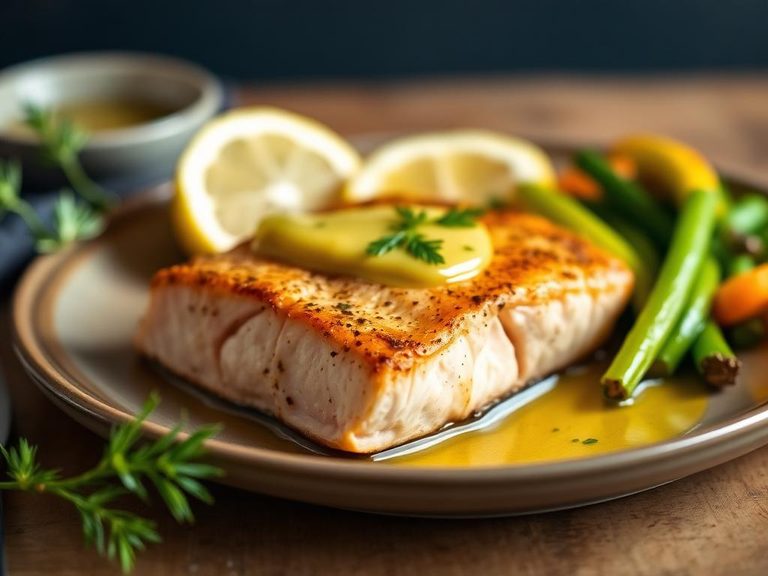 Pan-Seared Salmon with Lemon Butter