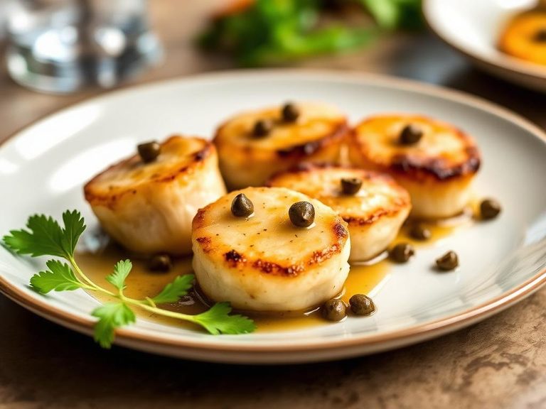 Pan-seared Scallops with Brown Butter and Capers