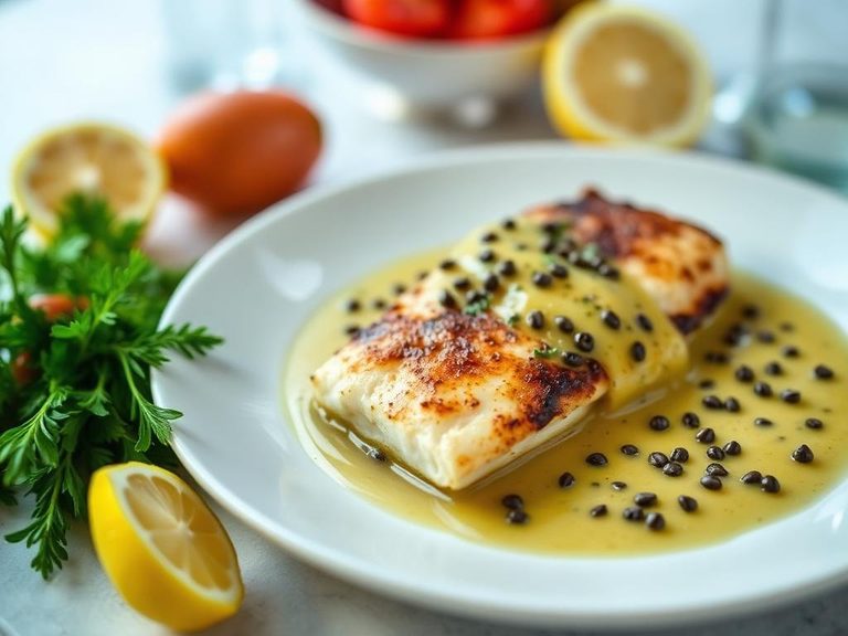 Pan-Seared Snapper with Lemon-Caper Sauce