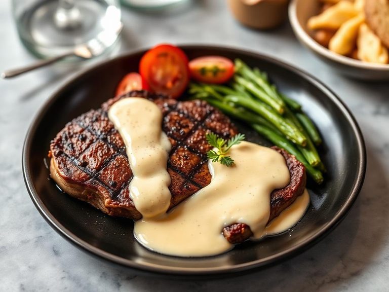 Pan-Seared Steak with Béarnaise Sauce