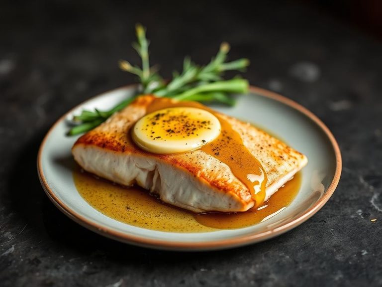 Pan-Seared Trout Fillet with Brown Butter