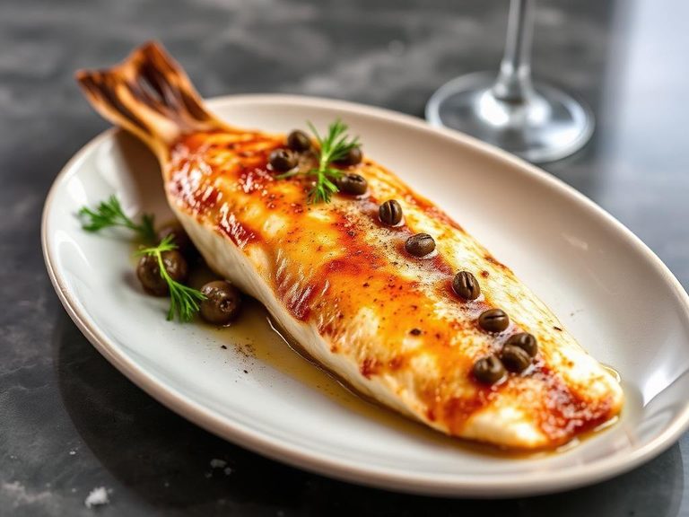 Pan-Seared Whiting with Capers