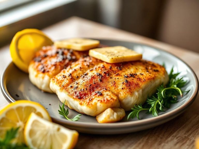 Pan-seared with lemon and butter
