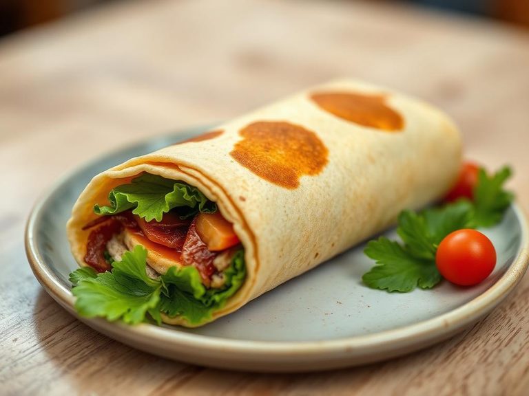 Pancake breakfast wrap