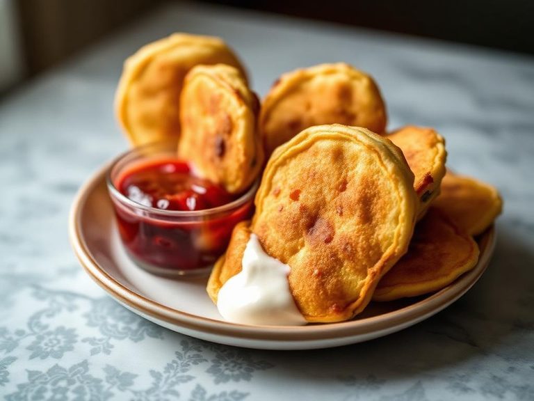 Pancake Dippers (with fruit dip)