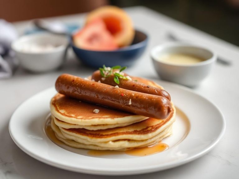 Pancakes and sausage