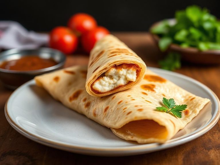 Paneer Dosa (with cottage cheese filling)