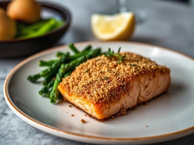 Panko-Crusted Salmon