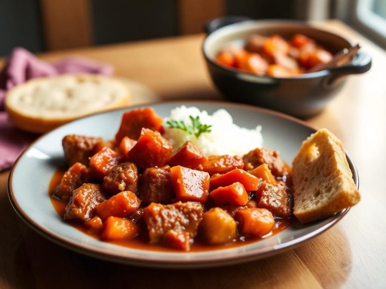 Pantry Tomato Beef Stew