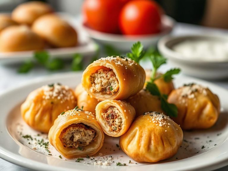 Panzarotti or stuffed bread rolls