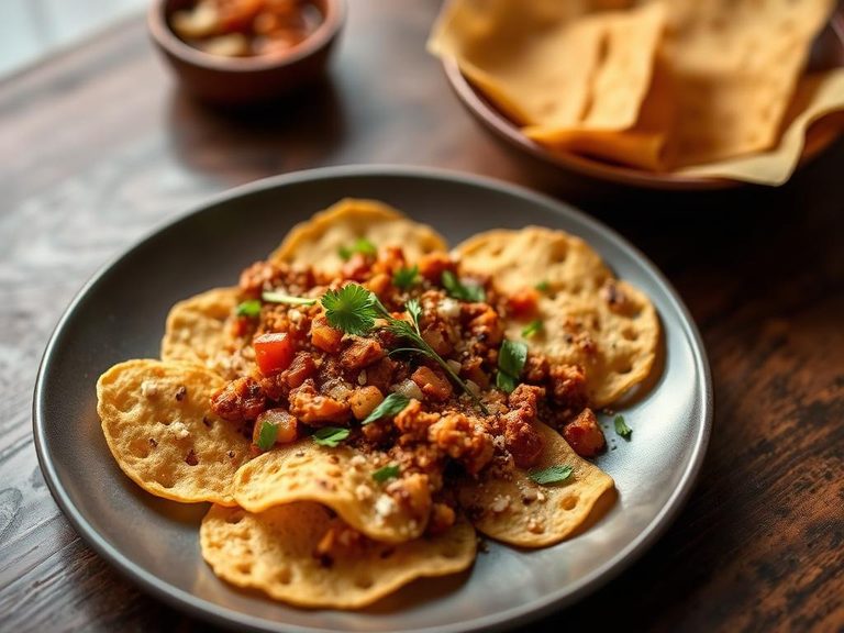 Papad as a Chaat base
