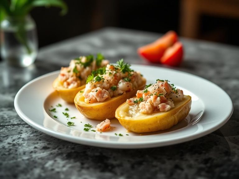 Papas Rellenas con Bacalao
