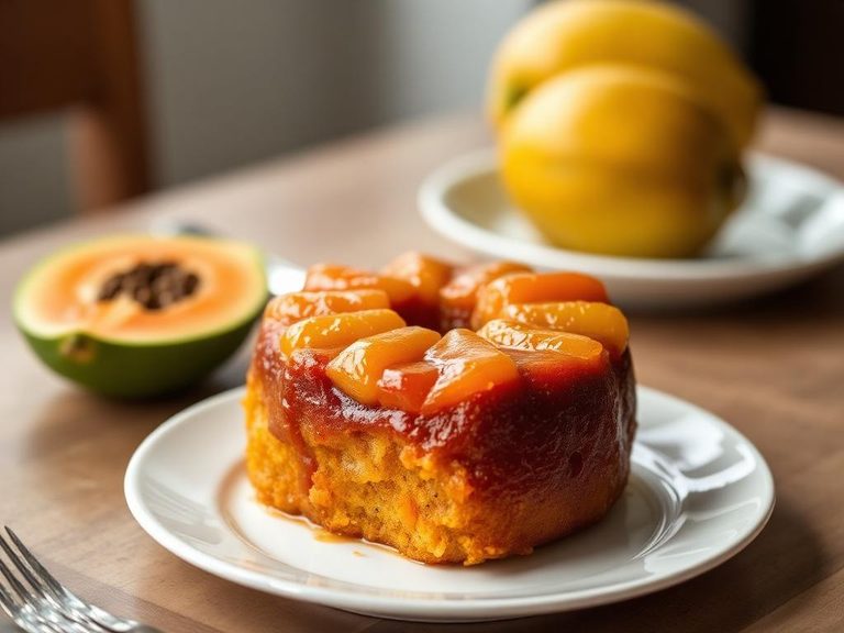 Papaya Upside-Down Cake