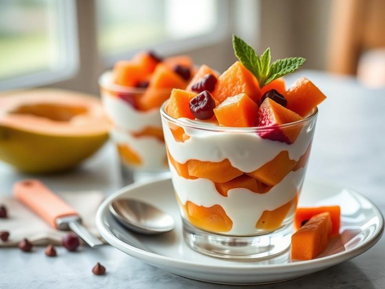Papaya Yogurt Parfait