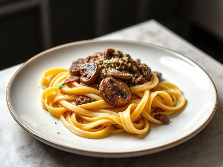 Pappardelle with Wild Mushroom Sauce