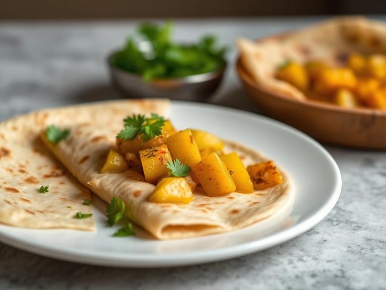 Paratha with Aloo (potato) filling