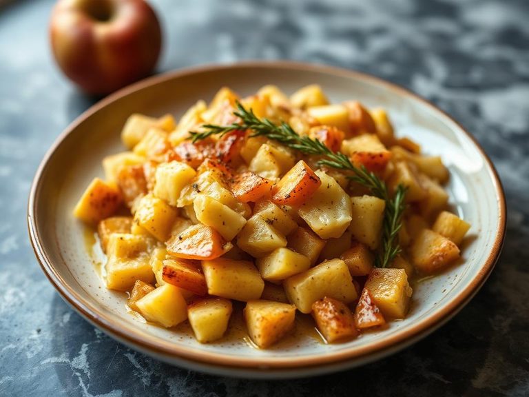 Parsnip and Apple Gratin