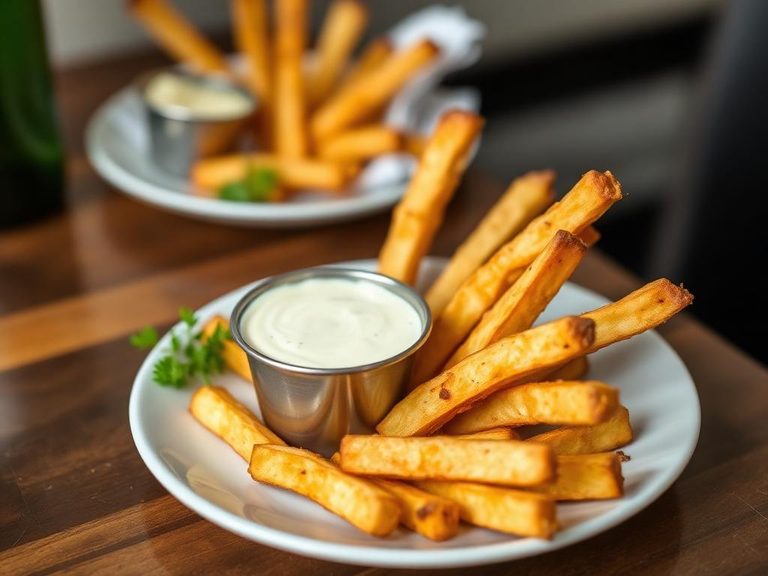 Parsnip Fries with Garlic Aioli