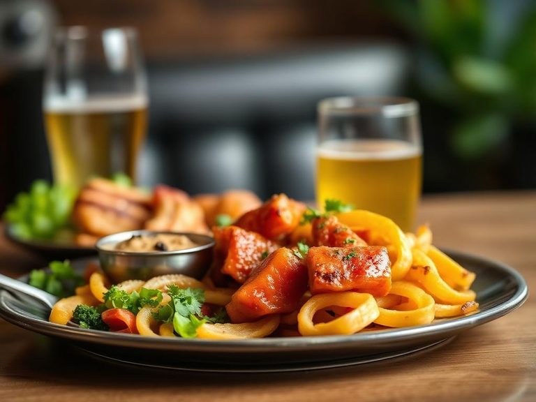 Part of a pub-style platter