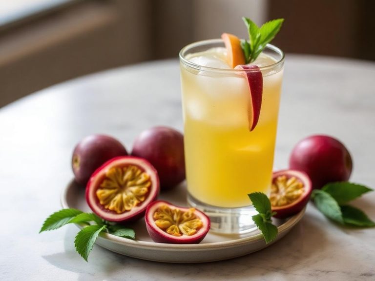 Passion Fruit Caipirinha Cocktail