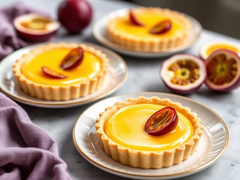 Passion Fruit Curd Tarts