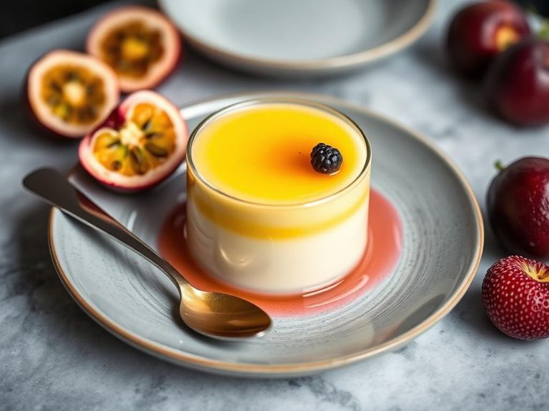 Passion Fruit Panna Cotta