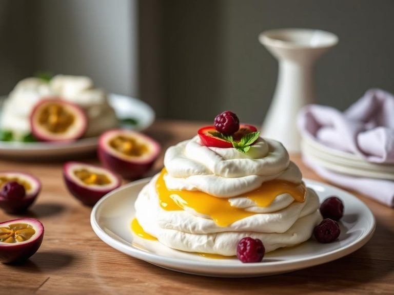 Passion Fruit Pavlova