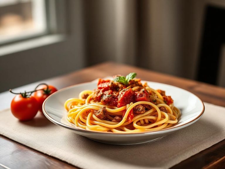 Pasta al Pomodoro con Carne