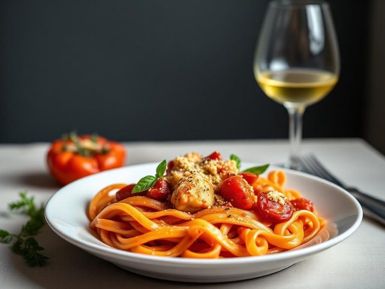 Pasta al Pomodoro con Pollo