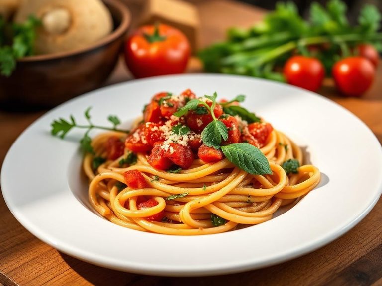 Pasta al Pomodoro con Verdure