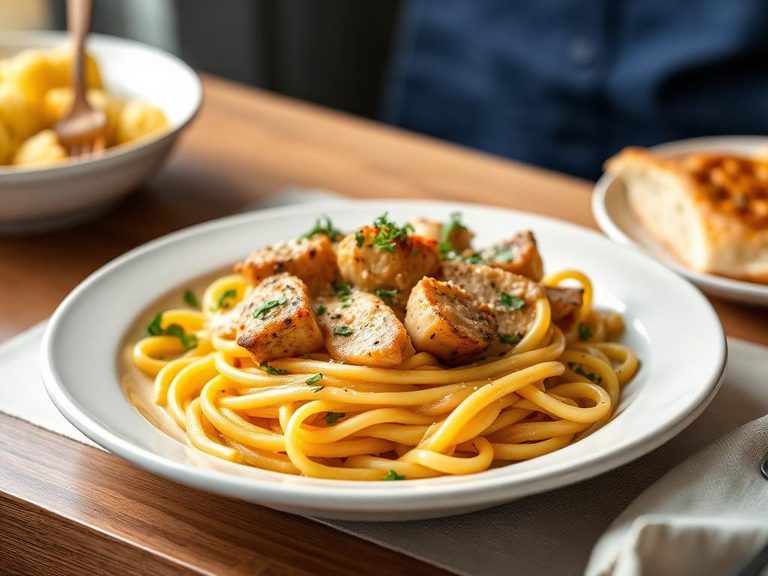 Pasta alla Norma with poultry