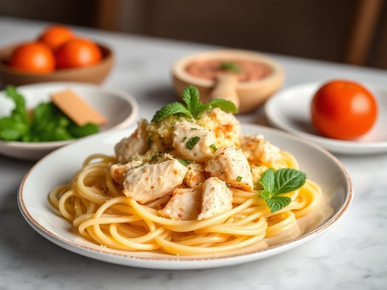 Pasta alla Panna con Pollo
