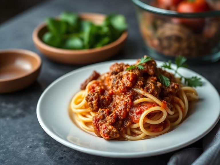 Pasta Bake with Meat Sauce