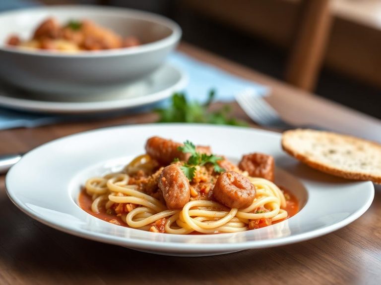 Pasta e Fagioli with Frankfurters