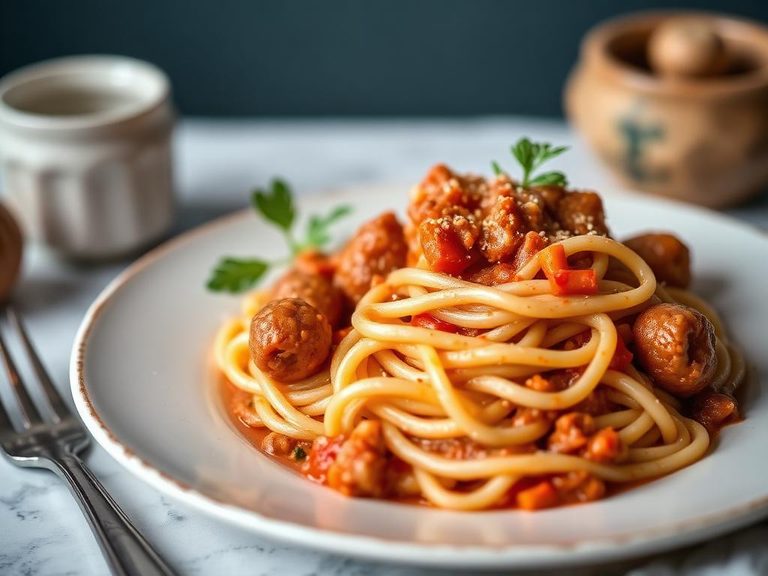 Pasta e Fagioli with Sausage