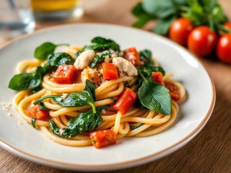 Pasta Primavera with Spinach
