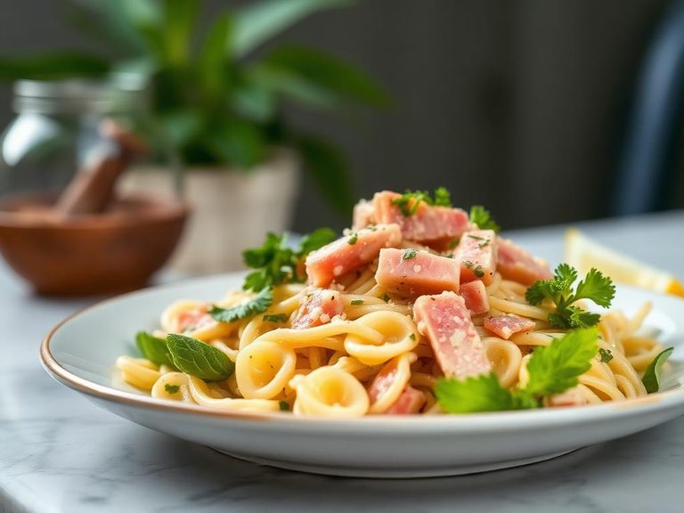 Pasta Salad with Tuna and Lemon Vinaigrette