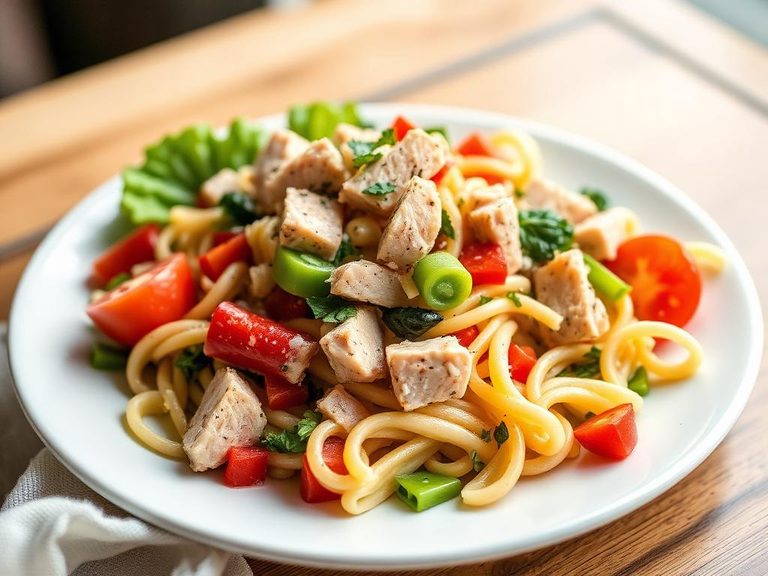 Pasta Salad with Tuna and Vegetables