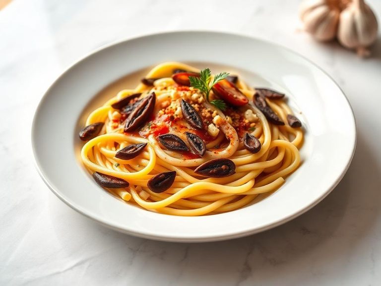 Pasta with Anchovies and Garlic