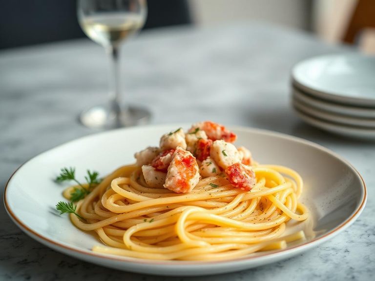 Pasta with Crab Meat