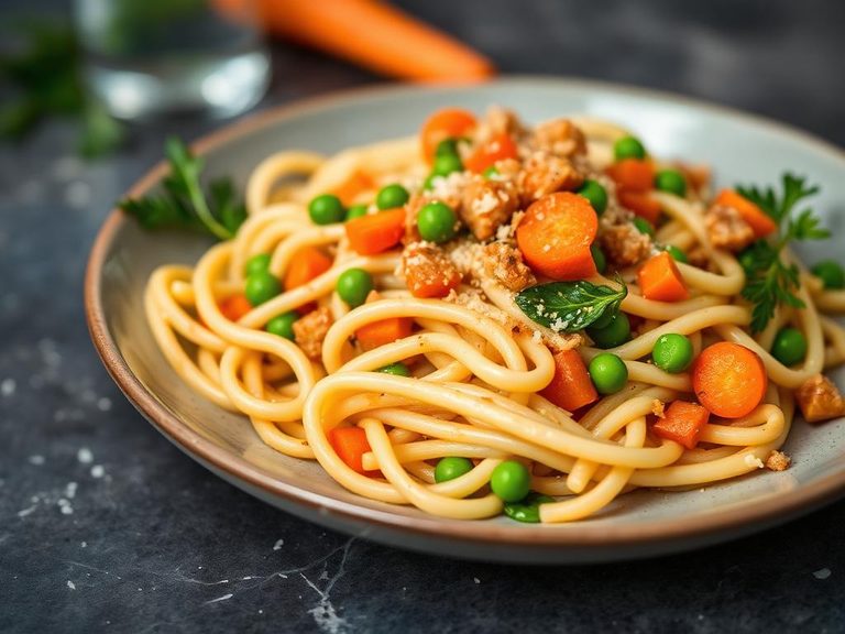 Pasta with Peas and Carrots