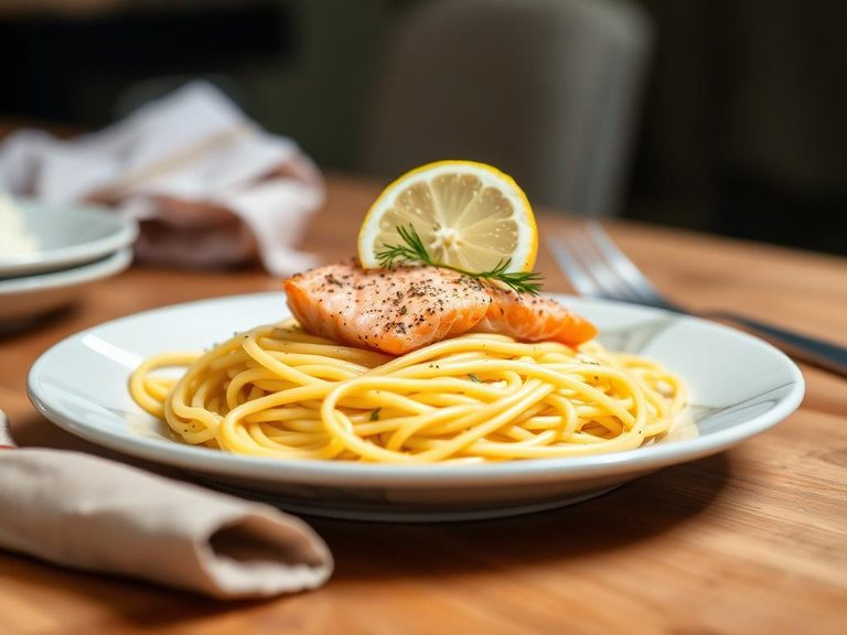Pasta with Salmon and Lemon