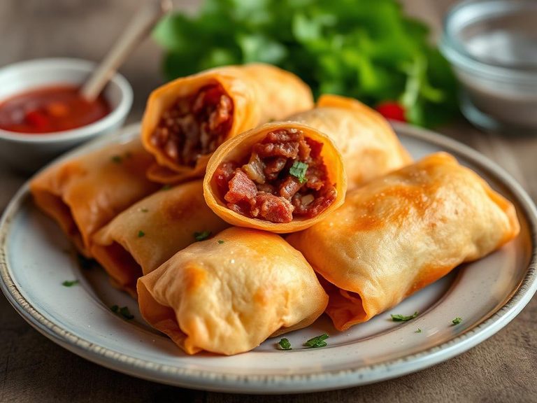 Pastrami Egg Rolls