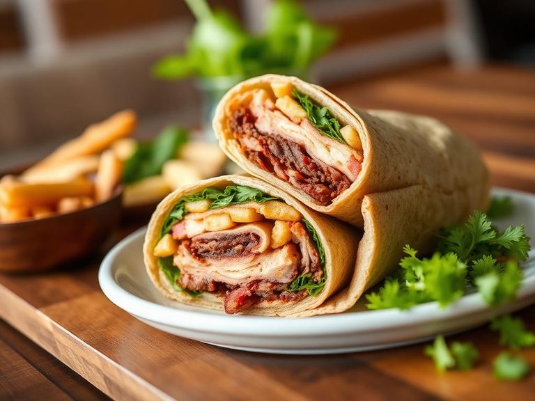 Pastrami Turkey Wrap