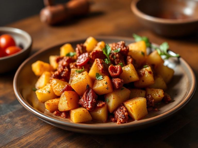 Patatas a lo Pobre con Chorizo