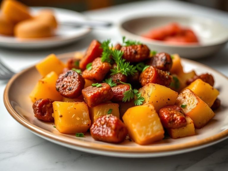 Patatas con Chorizo (Spanish potatoes with chorizo)