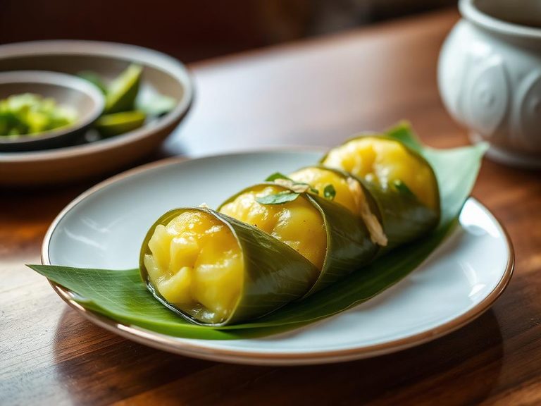 Patoleo (Goan Steamed Sweet in Leaves)